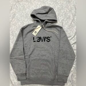 Levi’s Gray and Black Relaxed Hoodie.
Size small men.NWT